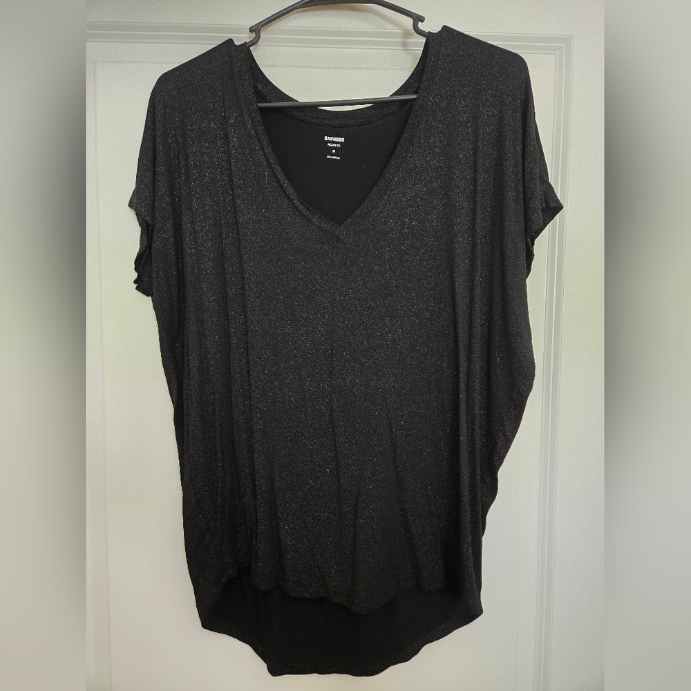 Express Gray Dolman Sleeve Oversized Tee